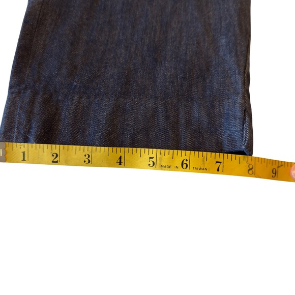Talbots Dress Denim Slit Ankle Pants Size 20W Dark Blue Welt Pockets Work Preppy - Picture 12 of 12
